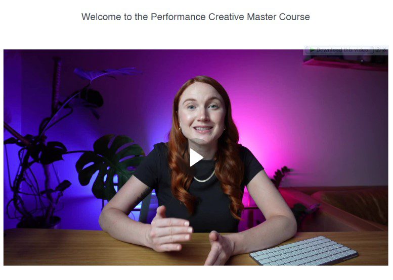 Dara Denney – Performance Creative Master Course 2023