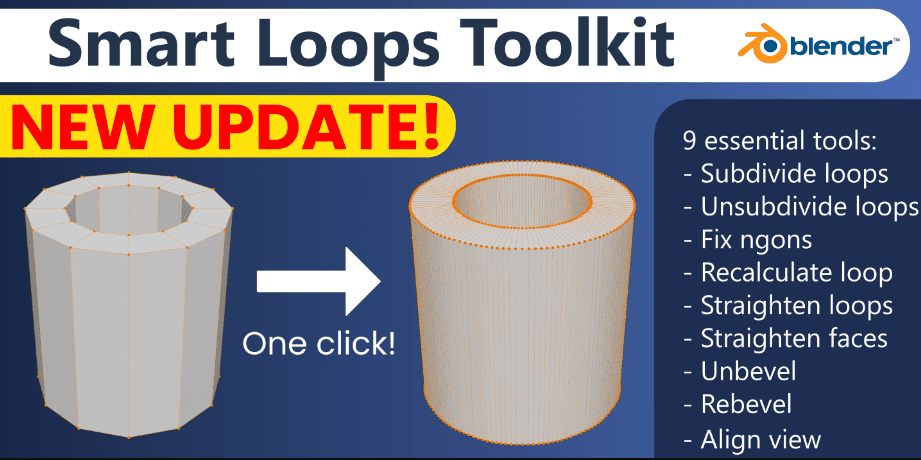 Blender Market – Smart Loops Toolkit V1.1.0