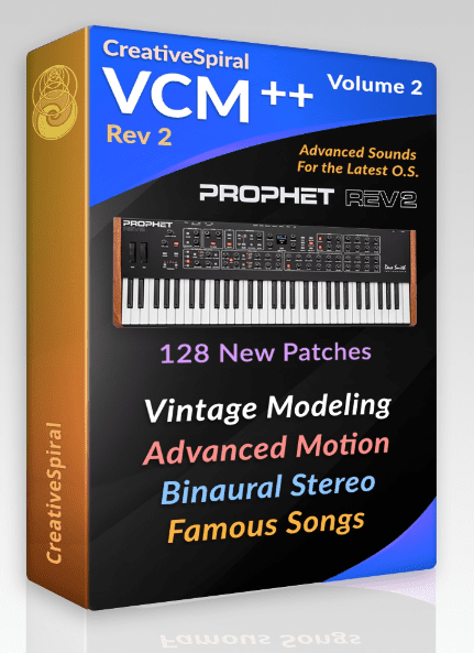 Creative Spiral Voice Component Modeling (VCM) Patch Bank Volume 2 Prophet Rev 2