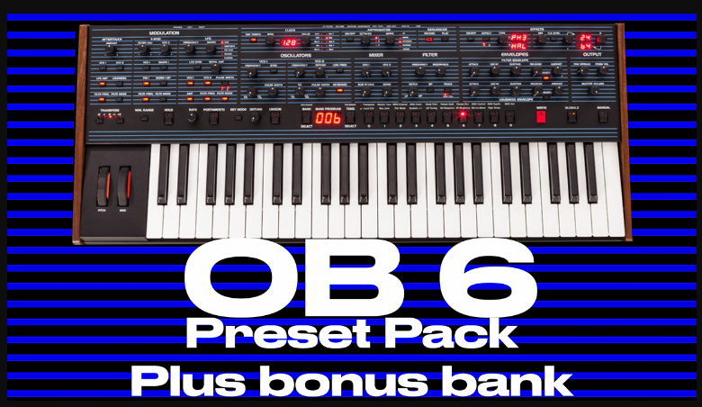 Matt Johnson DSI OB 6 Preset Pack 60 sounds