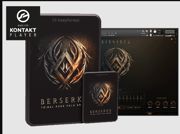 Keepforest Berserkr Pro - Tribal Punk Folk Drums KONTAKT