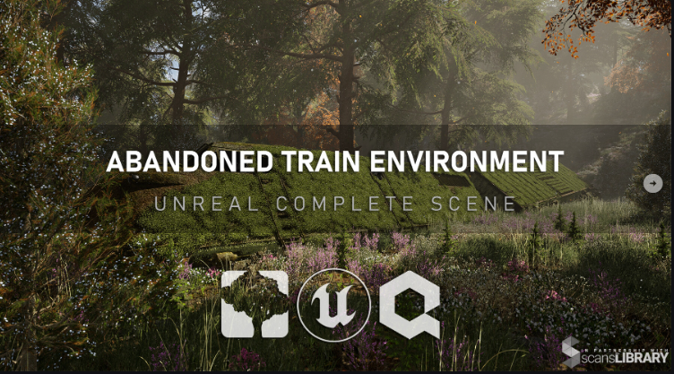 ArtStation – Unreal Complete Scene: Abandoned Train