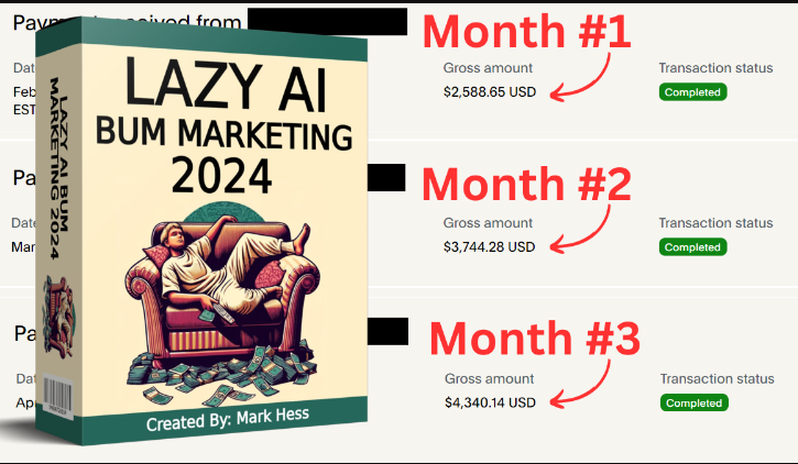 Mark Hess – LAZY BUM MARKETING 2024 