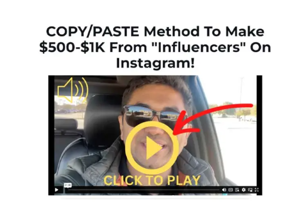 COPY/PASTE Method To Make $500-$1K From (Influencers) On Instagram