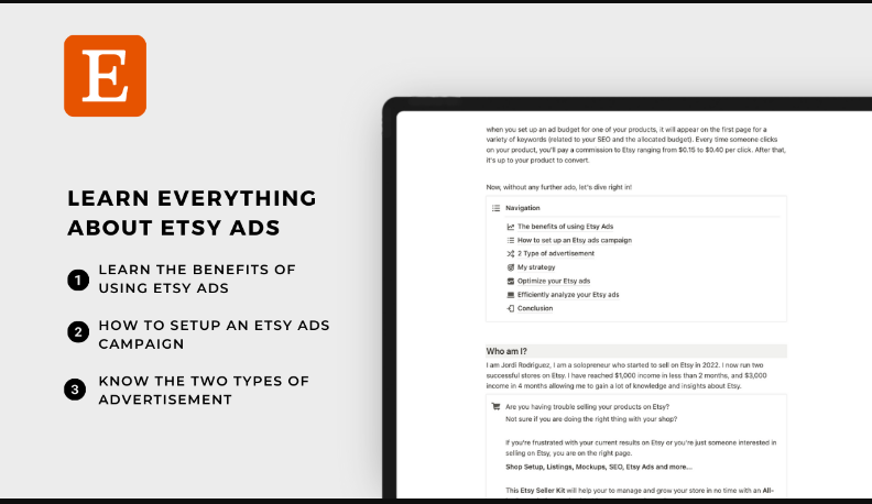 Jordi – Ultimate Etsy Ads Guide