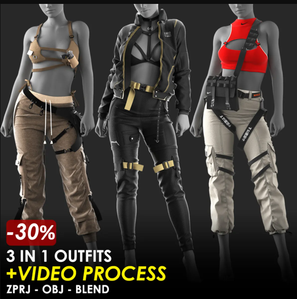 Artstation – 3 in 1 Outfits – Marvelous