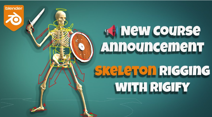 CGDive – Rig a Skeleton with Blender and Rigify