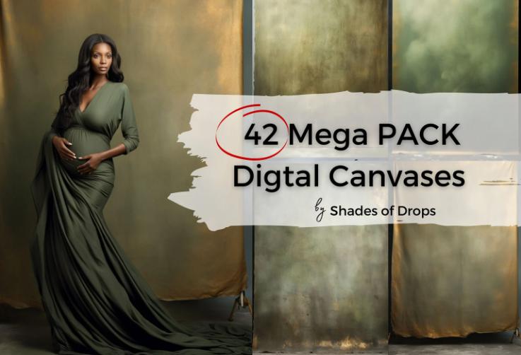 Shades of Drops – 406 Mega Pack Digital Canvases