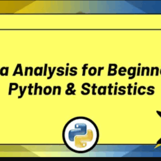 ZerotoMastery – Data Analysis for Beginners: Python & Statistics