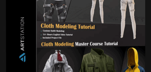 ArtStation – Cloth Modeling Master Course Tutoria