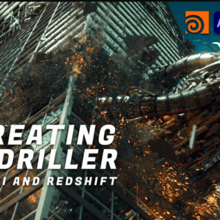 Double Jump Academy – Recreating the Driller Scene in Houdini and Redshift